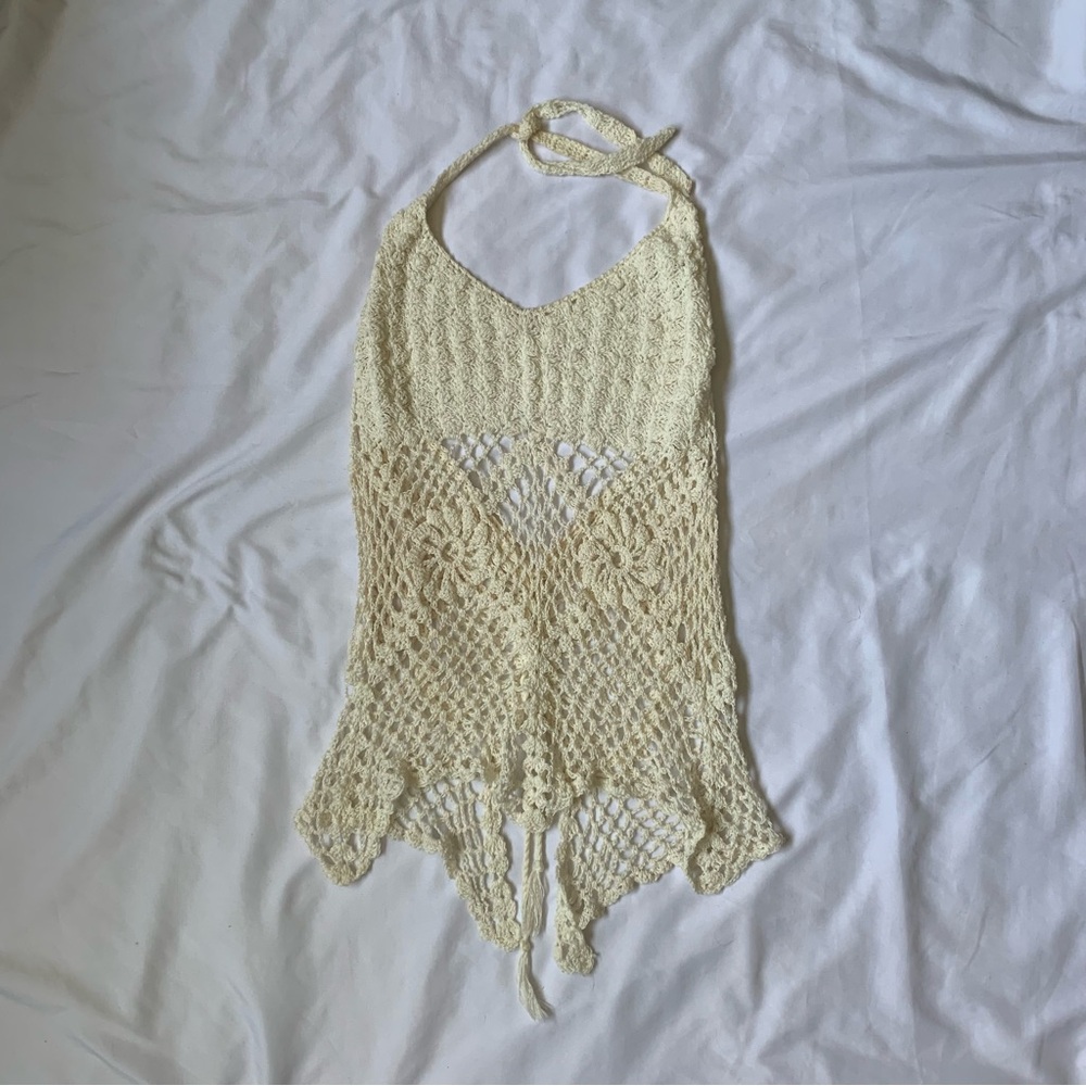 Vintage Crochet Halter Tank